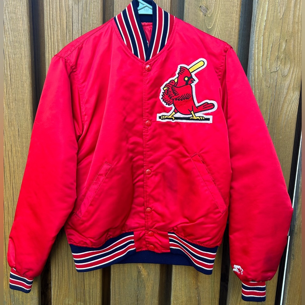 St. Louis Cardinals Vintage Satin Bomber MLB Starter Jacket